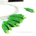 Mini Tubo de acero de 16 vías SC/APC Fiber Splitter